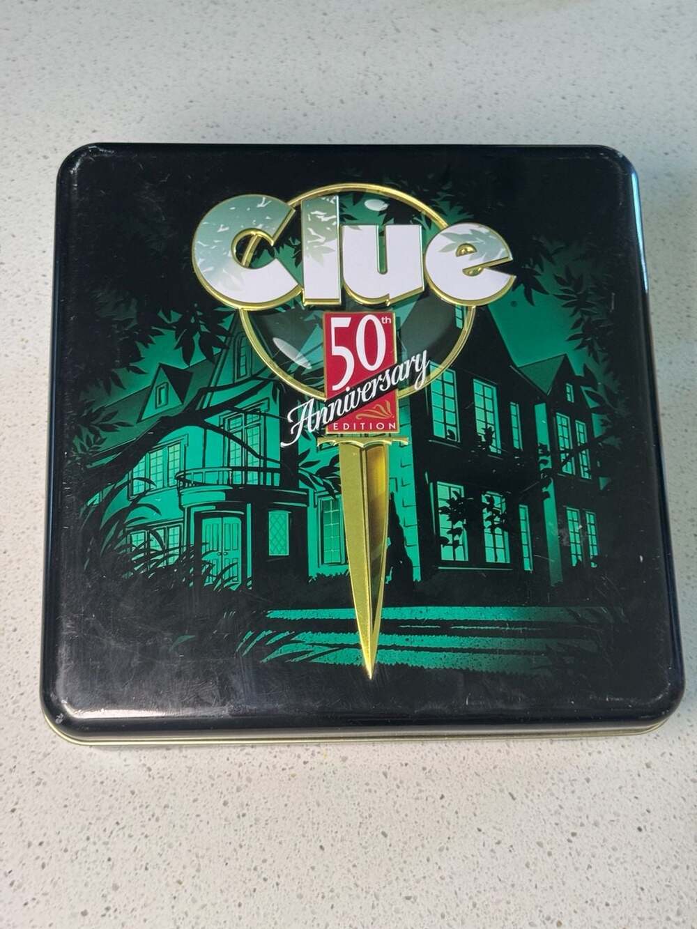 1998 Clue 50th Anniversary Edition Deluxe Metal Tin Board Game